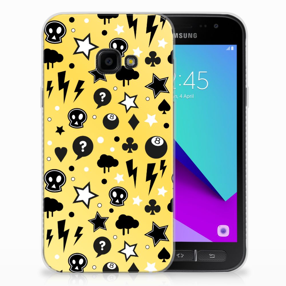 Silicone Back Case Samsung Galaxy Xcover 4 | Xcover 4s Punk Geel