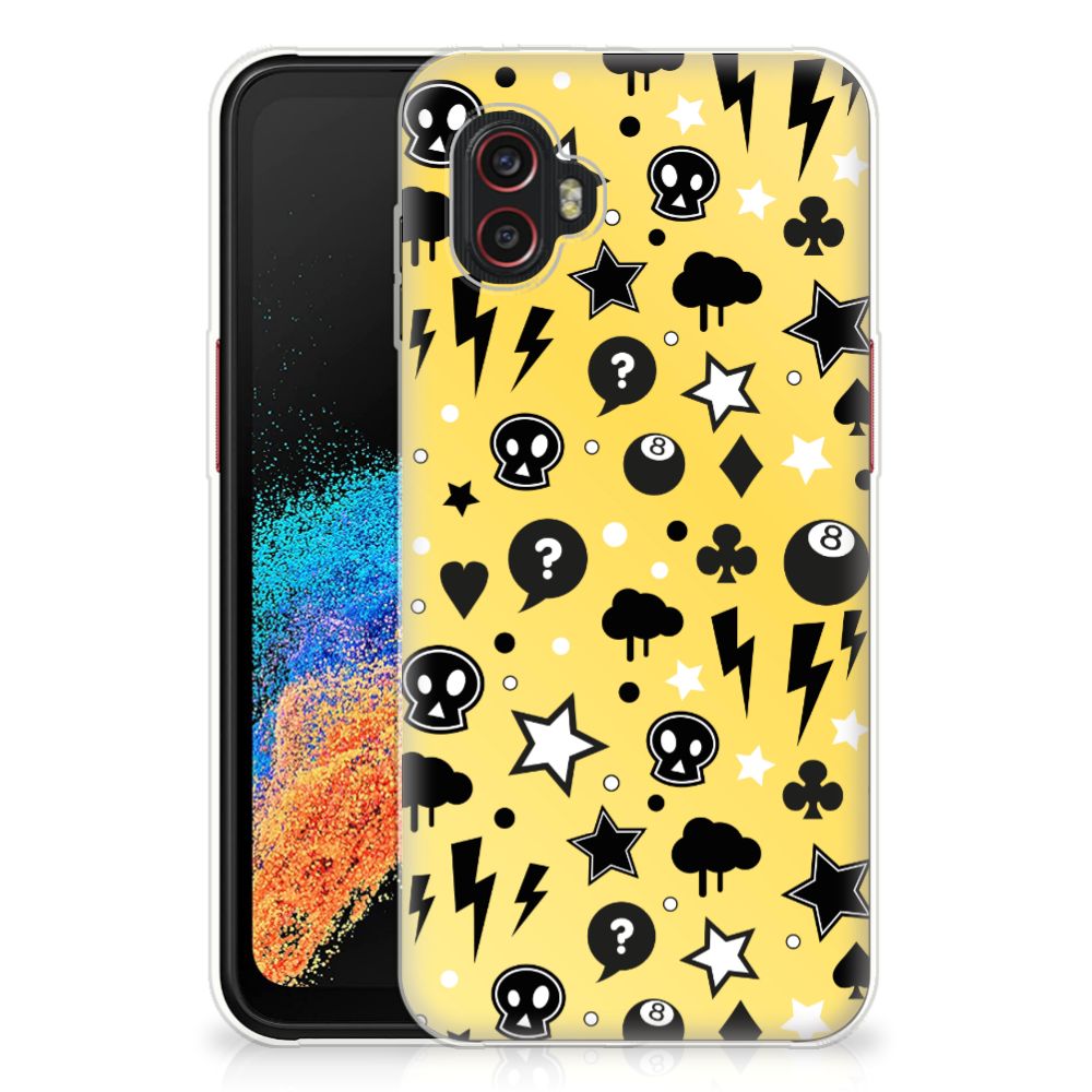 Silicone Back Case Samsung Galaxy Xcover 6 Pro Punk Geel