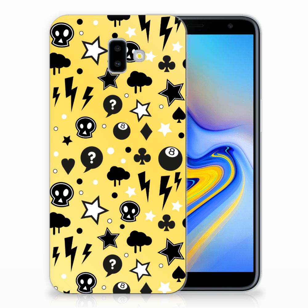 Silicone Back Case Samsung Galaxy J6 Plus (2018) Punk Geel