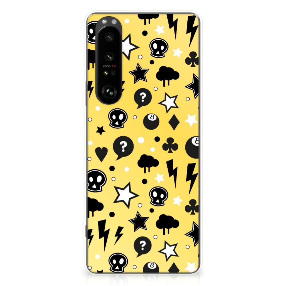 Silicone Back Case Sony Xperia 1 III Punk Geel