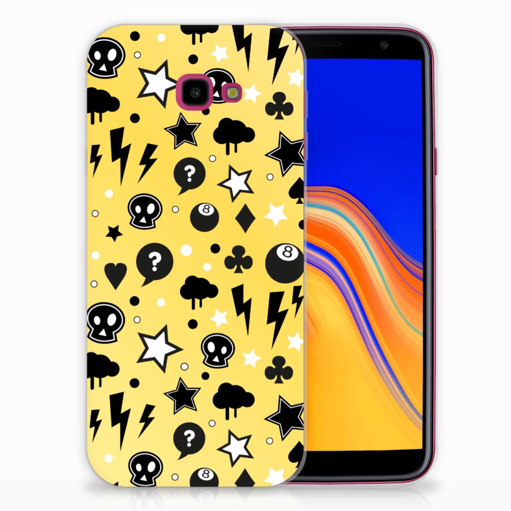 Silicone Back Case Samsung Galaxy J4 Plus (2018) Punk Geel