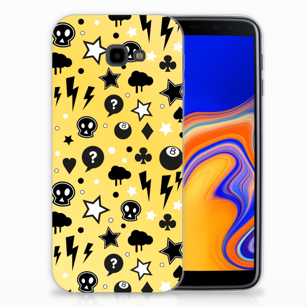 Silicone Back Case Samsung Galaxy J4 Plus (2018) Punk Geel