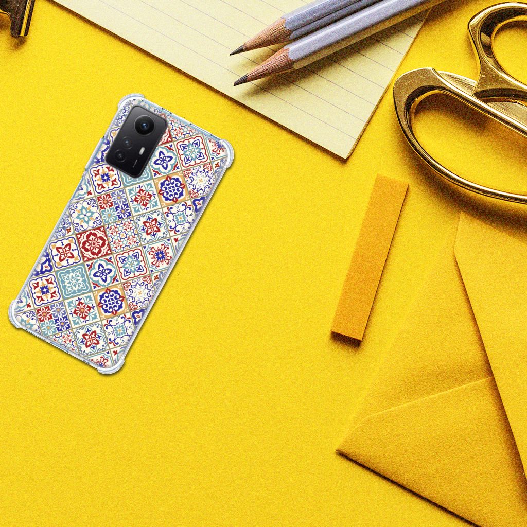 Xiaomi Redmi Note 12s Anti-Shock Hoesje Tiles Color