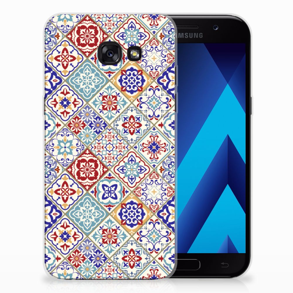 Samsung Galaxy A5 2017 TPU Siliconen Hoesje Tiles Color