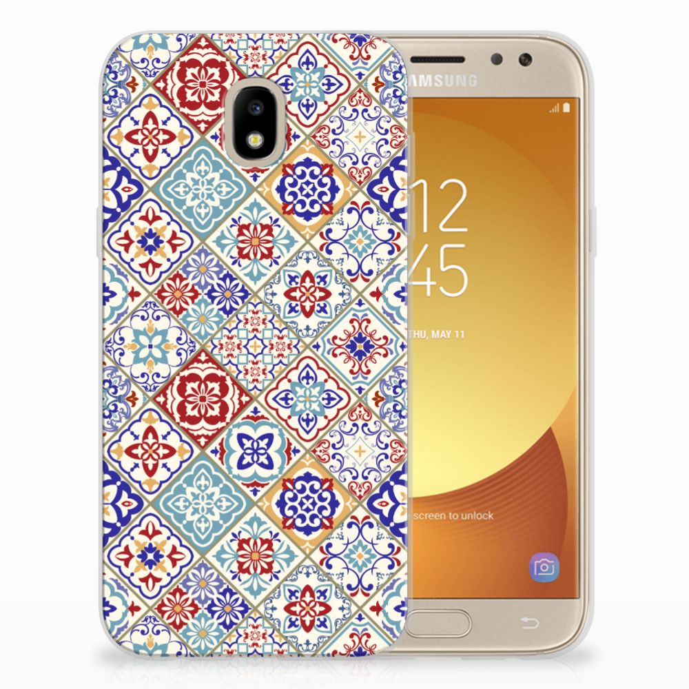 Samsung Galaxy J5 2017 TPU Siliconen Hoesje Tiles Color