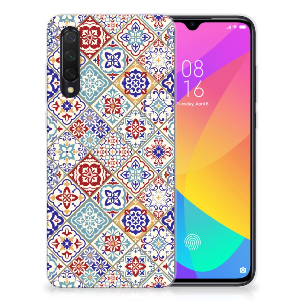 Xiaomi Mi 9 Lite TPU Siliconen Hoesje Tiles Color