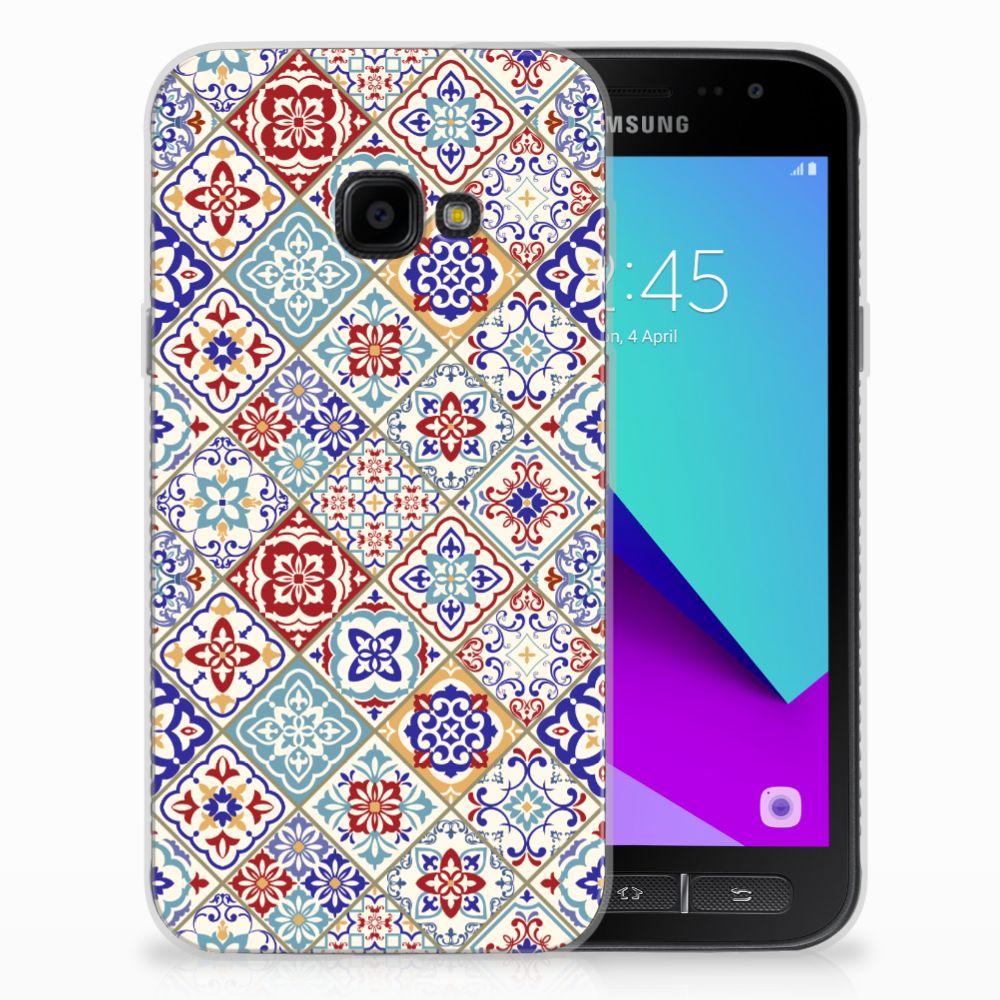 Samsung Galaxy Xcover 4 | Xcover 4s TPU Siliconen Hoesje Tiles Color