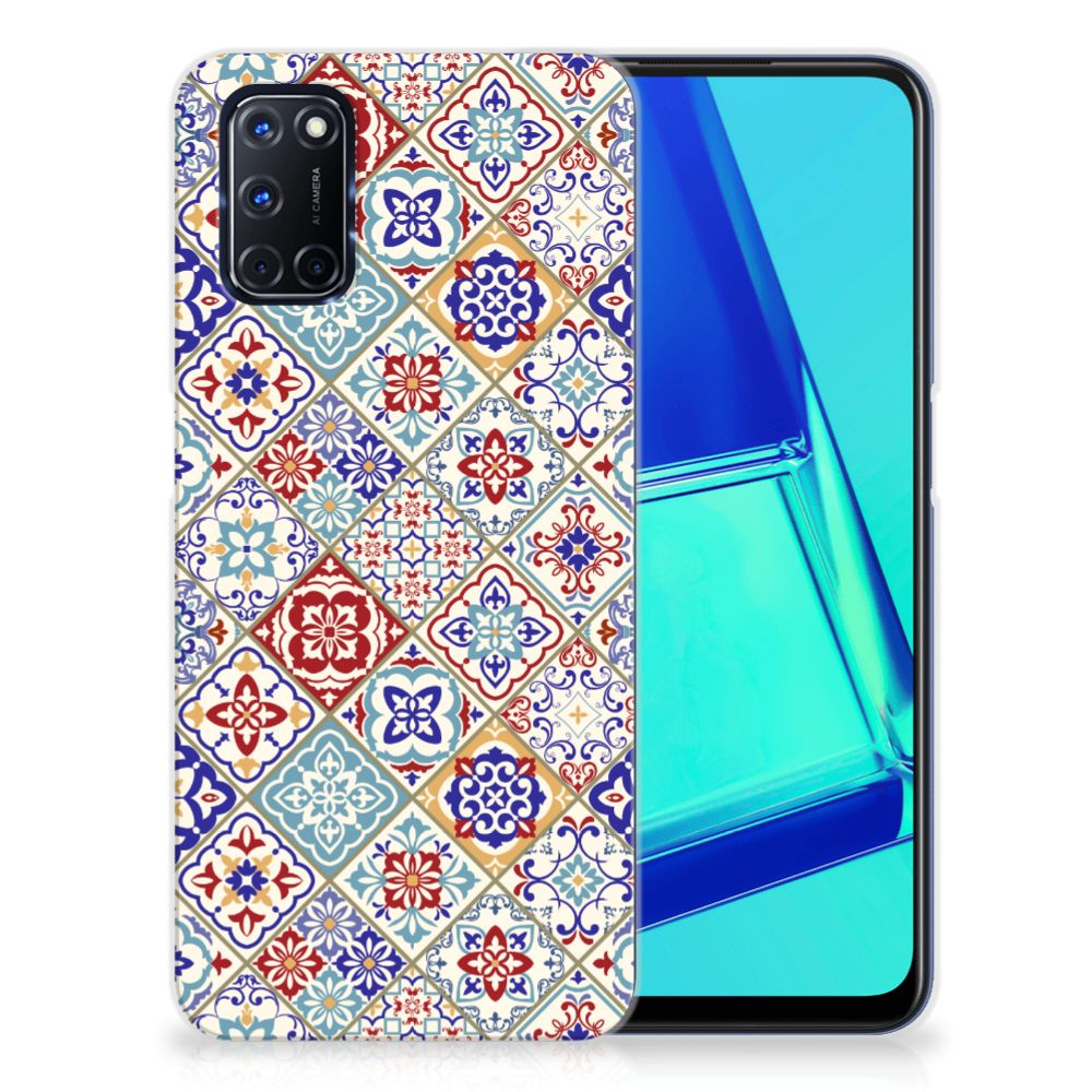 OPPO A52 | A72 TPU Siliconen Hoesje Tiles Color