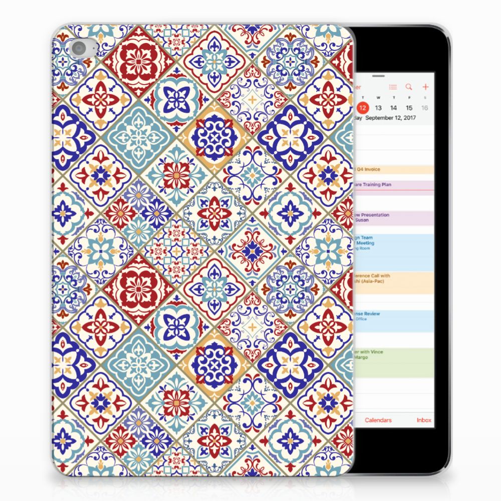 Apple iPad Mini 4 Uniek Tablethoesje Tiles Color