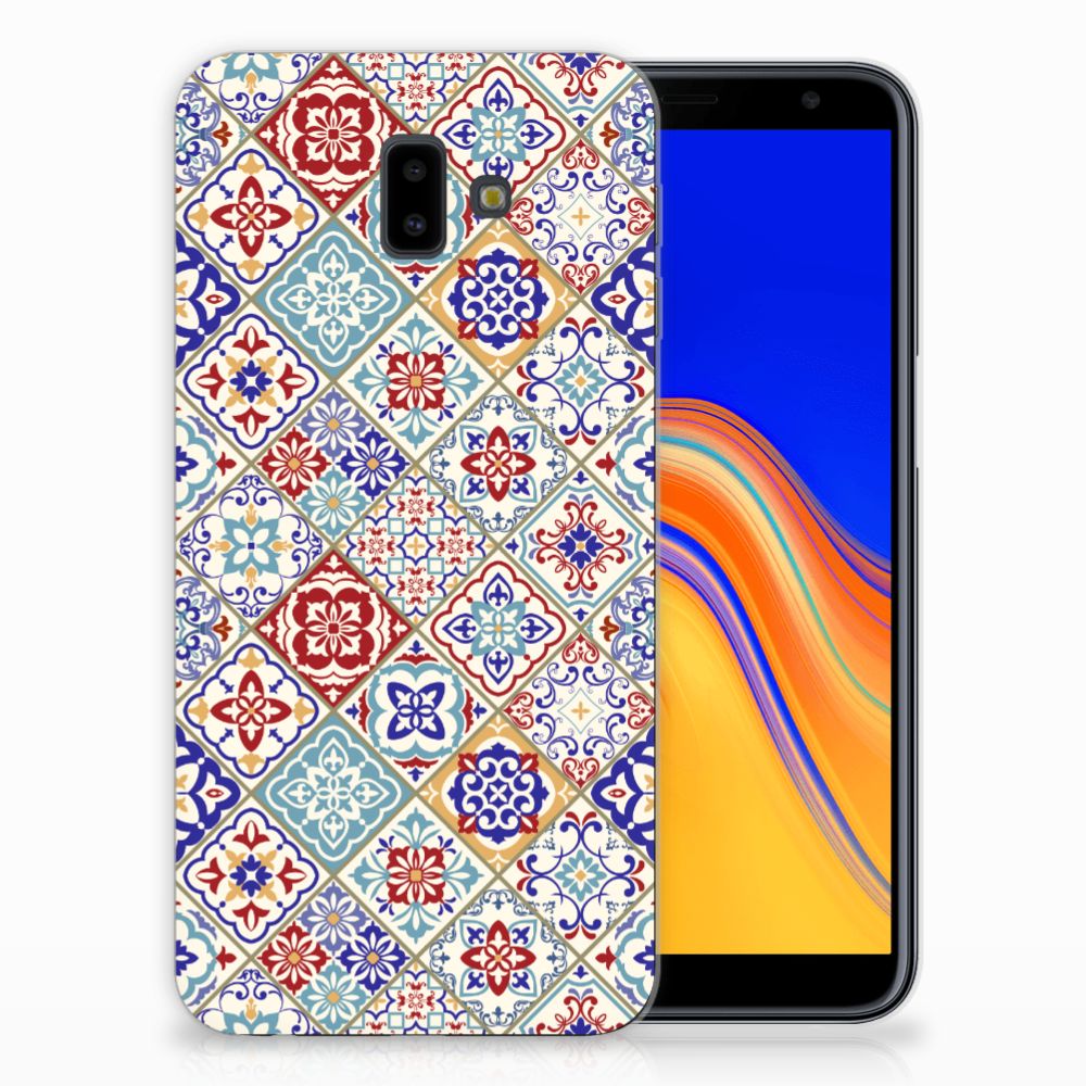 Samsung Galaxy J6 Plus (2018) TPU Siliconen Hoesje Tiles Color