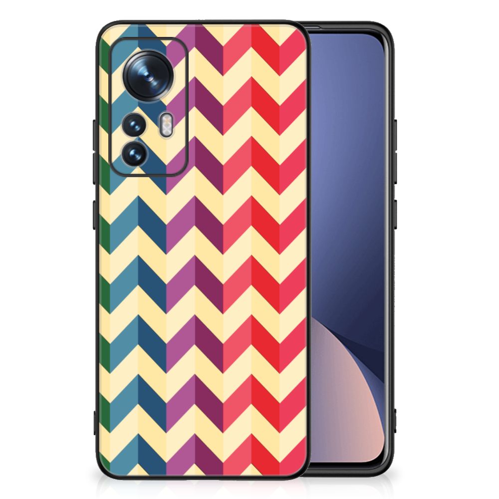 Xiaomi 12 | 12X Back Case Zigzag Multi Color