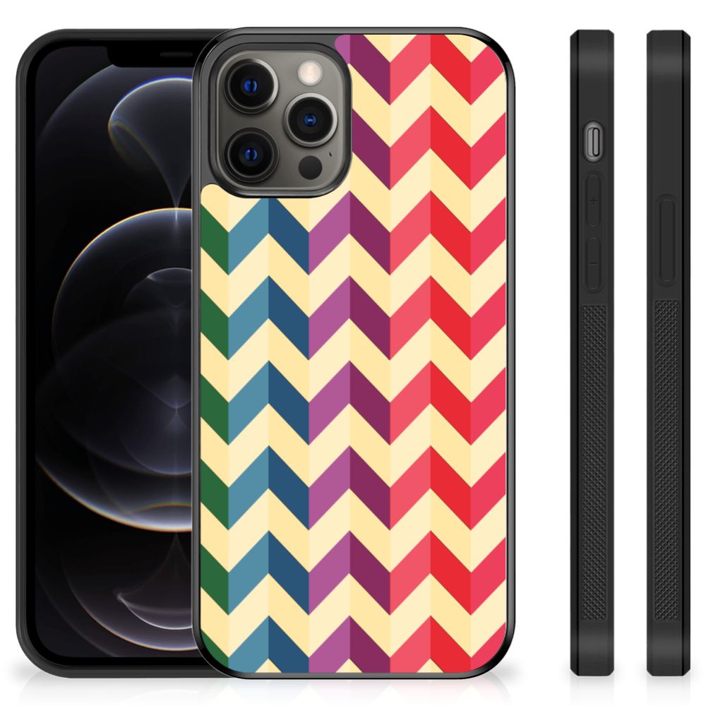 iPhone 12 Pro Max Bumper Case Zigzag Multi Color