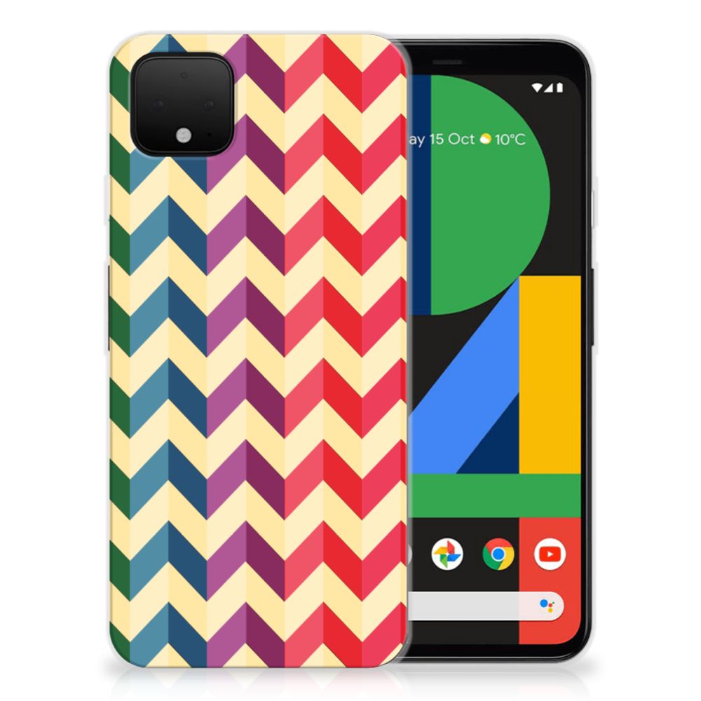 Google Pixel 4 XL TPU bumper Zigzag Multi Color