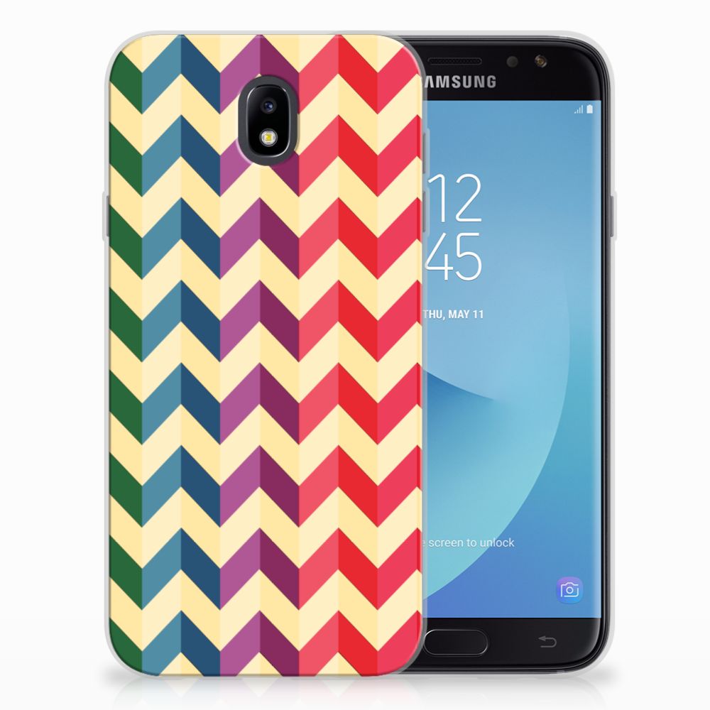 Samsung Galaxy J7 2017 | J7 Pro TPU bumper Zigzag Multi Color
