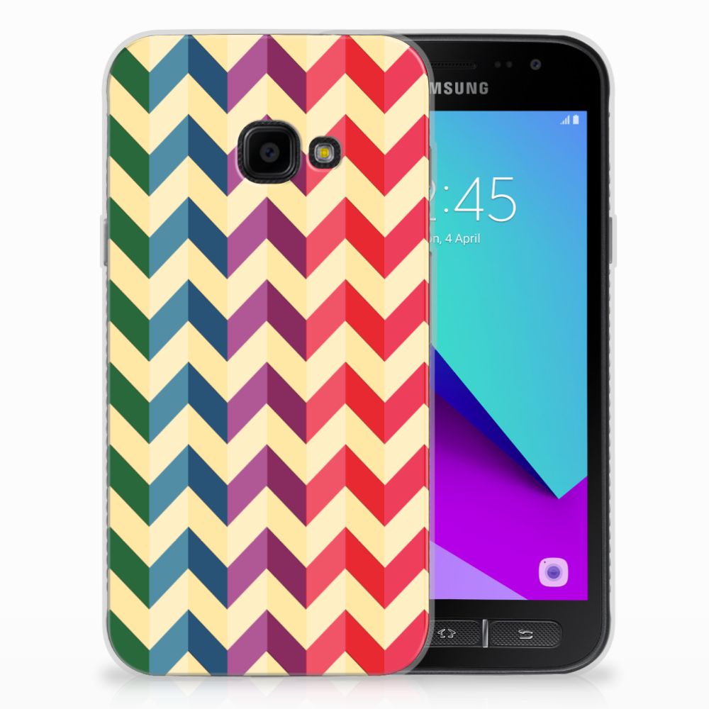 Samsung Galaxy Xcover 4 | Xcover 4s TPU bumper Zigzag Multi Color