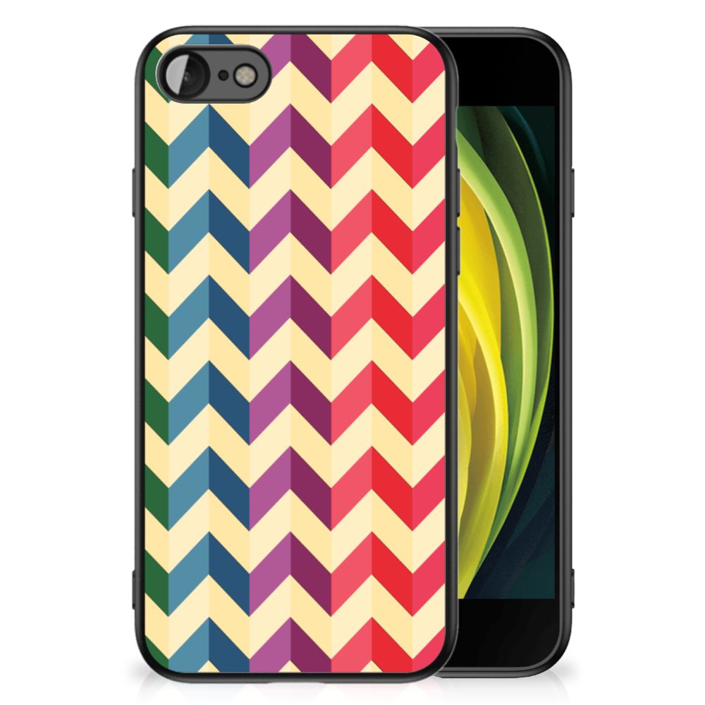 iPhone SE 2022 | SE 2020 | 7/8 Back Case Zigzag Multi Color