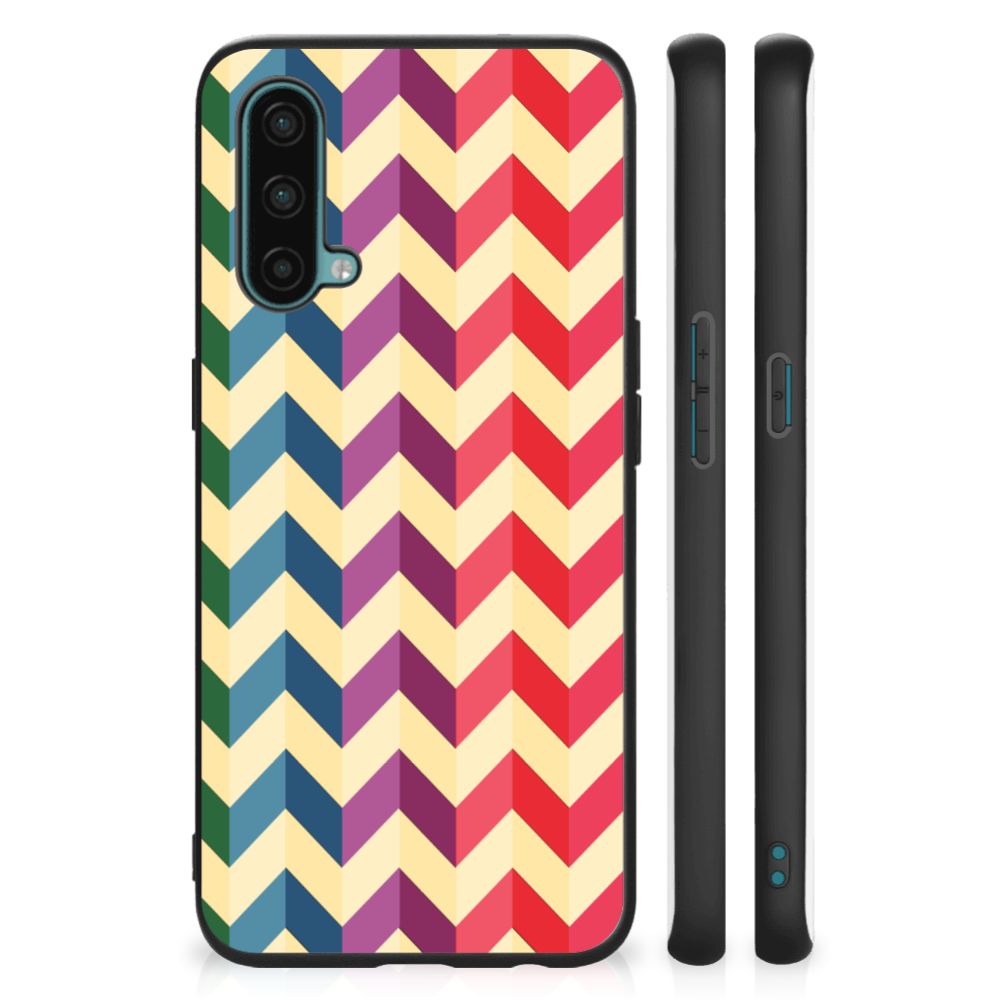 OnePlus Nord CE 5G Back Case Zigzag Multi Color