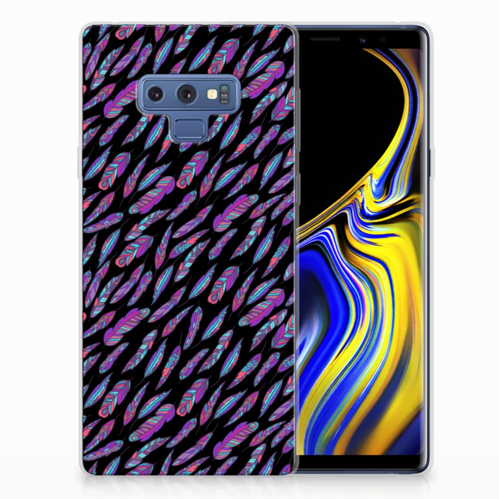 Samsung Galaxy Note 9 TPU bumper Feathers Color