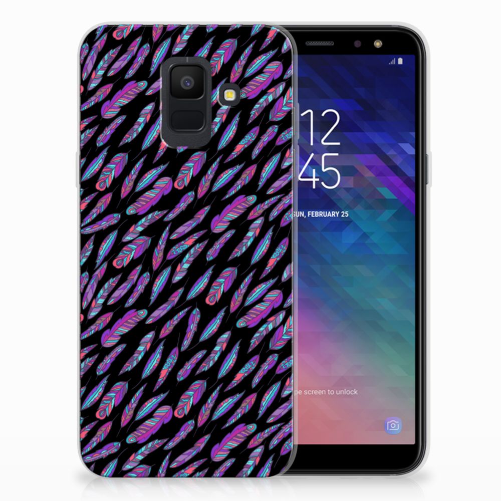 Samsung Galaxy A6 (2018) TPU bumper Feathers Color