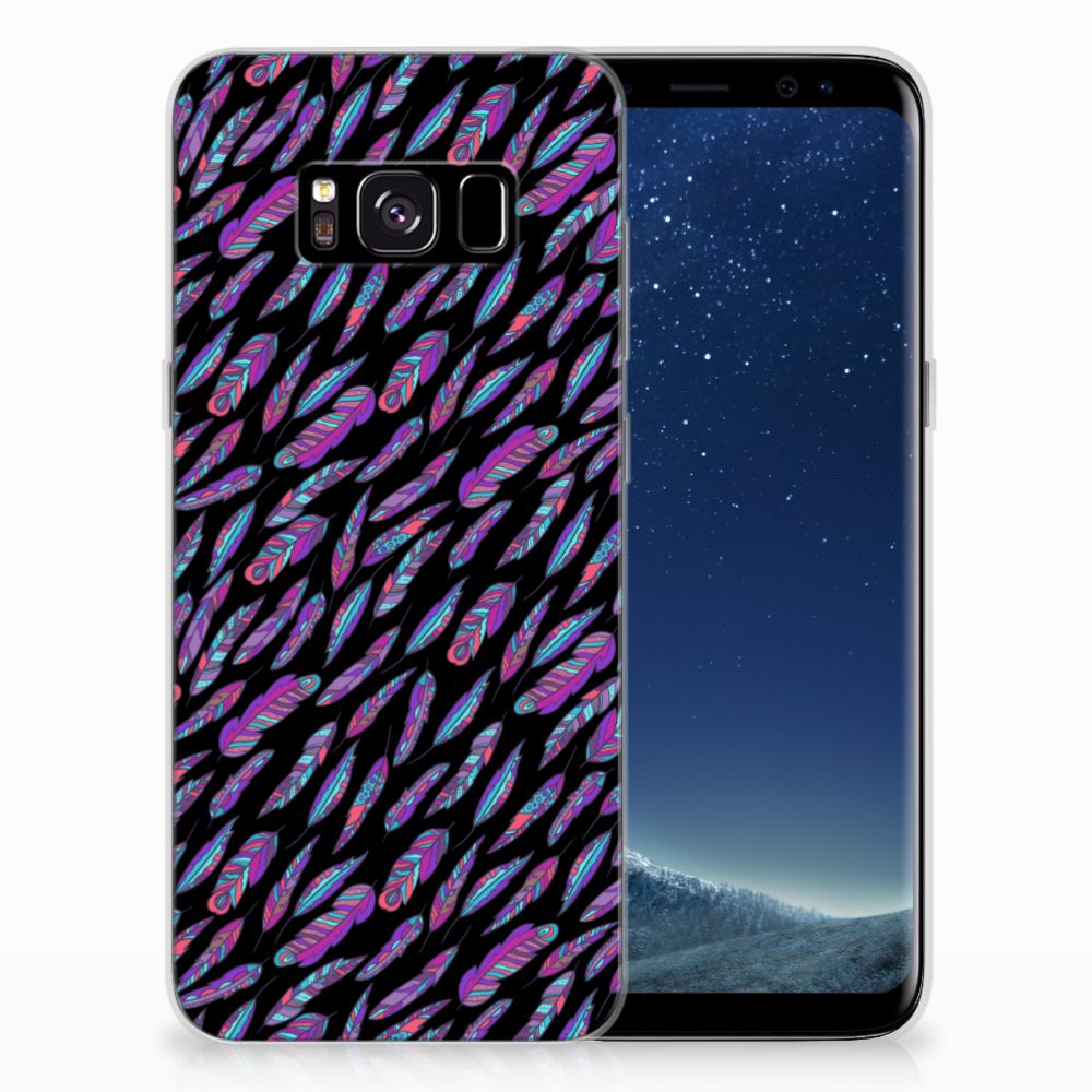 Samsung Galaxy S8 TPU bumper Feathers Color