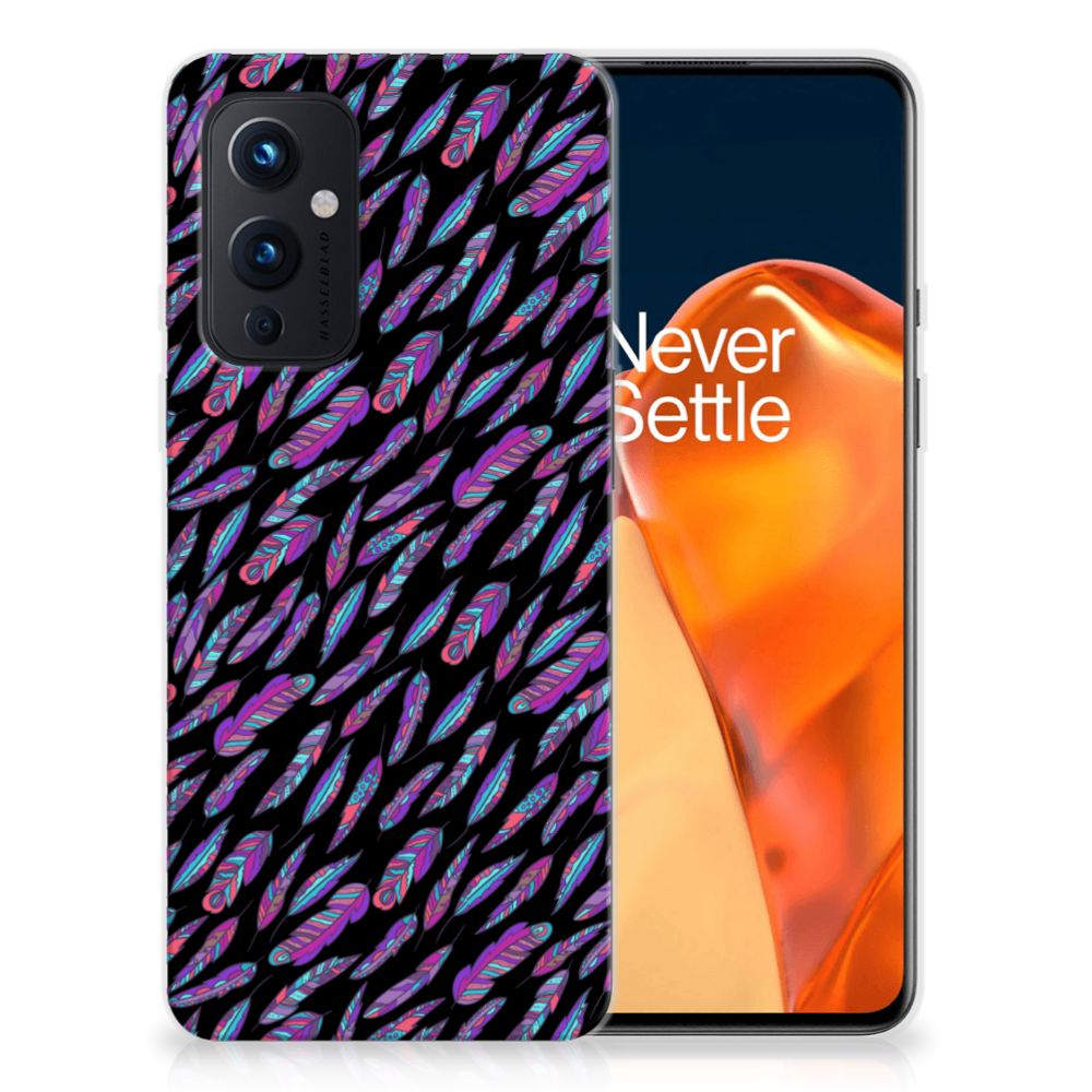 OnePlus 9 TPU bumper Feathers Color
