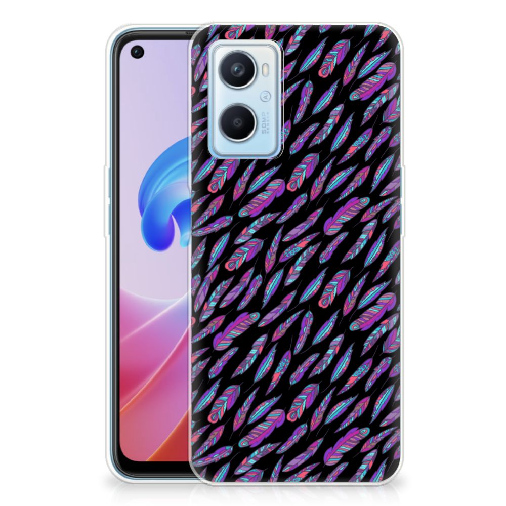 OPPO A96 | OPPO A76 TPU bumper Feathers Color