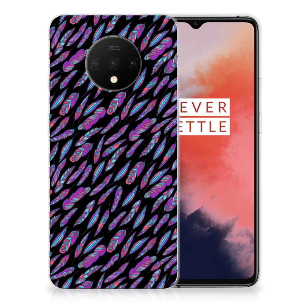 OnePlus 7T TPU bumper Feathers Color