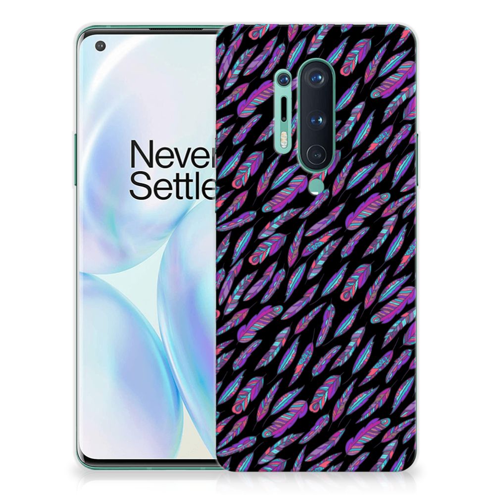 OnePlus 8 Pro TPU bumper Feathers Color