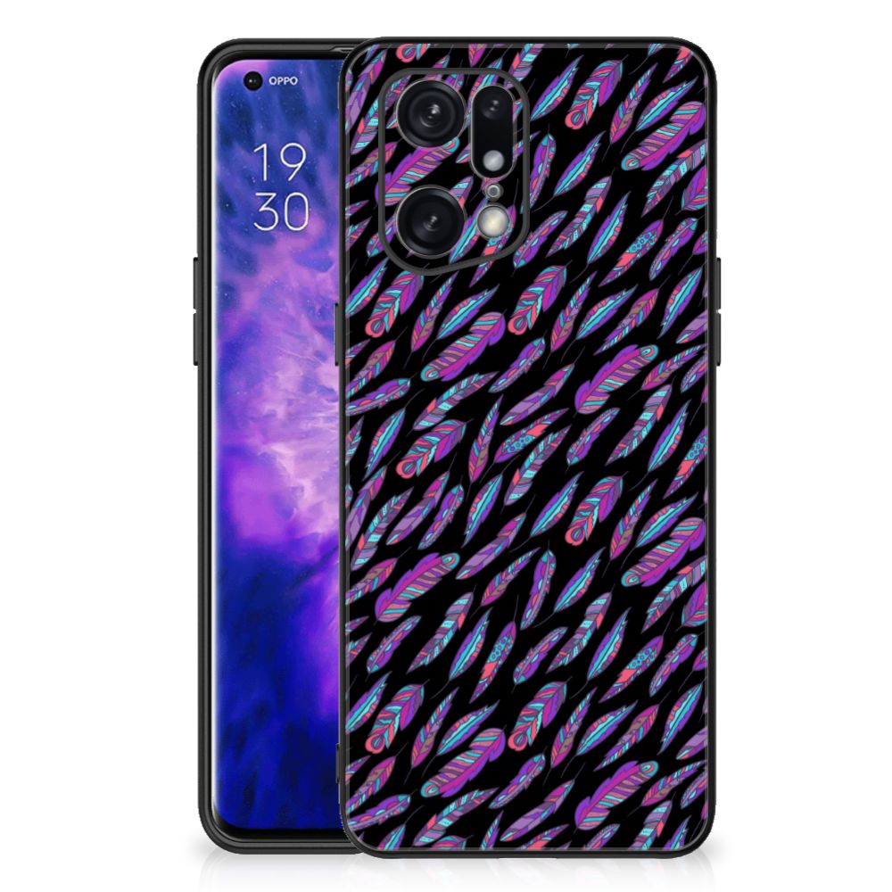 OPPO Find X5 Pro Back Case Feathers Color