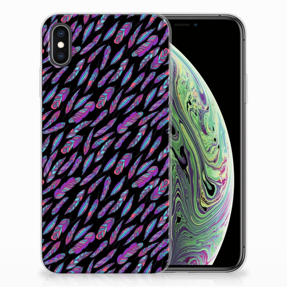 Apple iPhone Xs Max TPU bumper Feathers Color