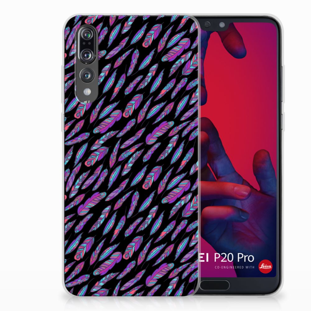 Huawei P20 Pro TPU bumper Feathers Color