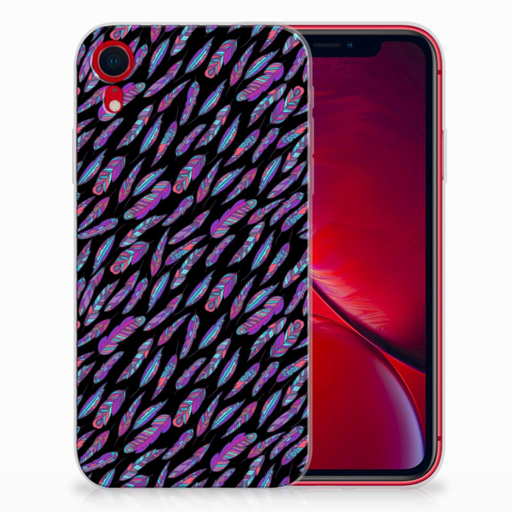 Apple iPhone Xr TPU bumper Feathers Color