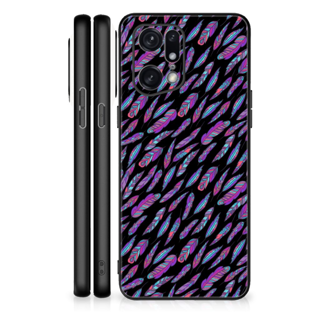 OPPO Find X5 Pro Back Case Feathers Color