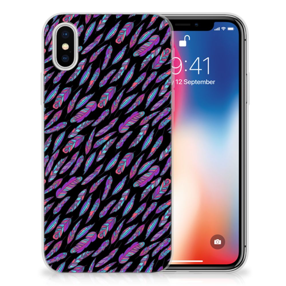 Apple iPhone X | Xs TPU bumper Feathers Color