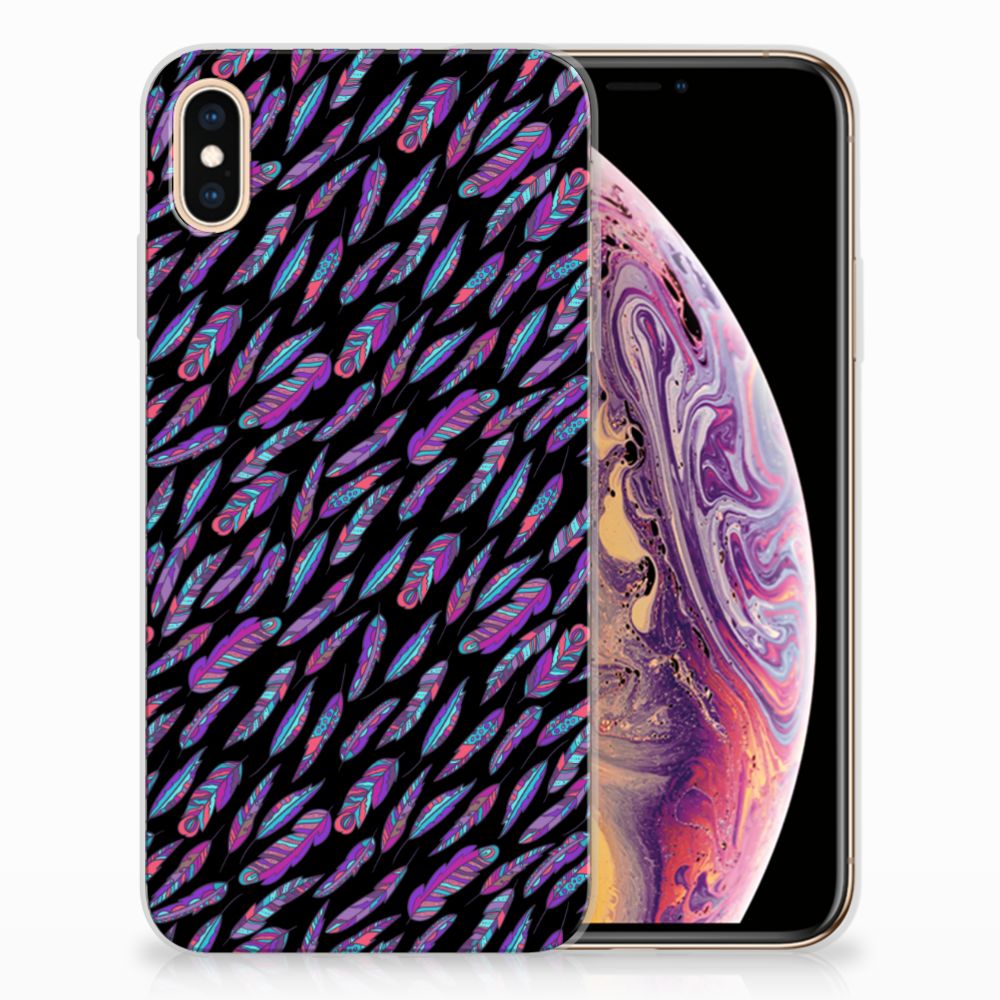 Apple iPhone Xs Max TPU bumper Feathers Color