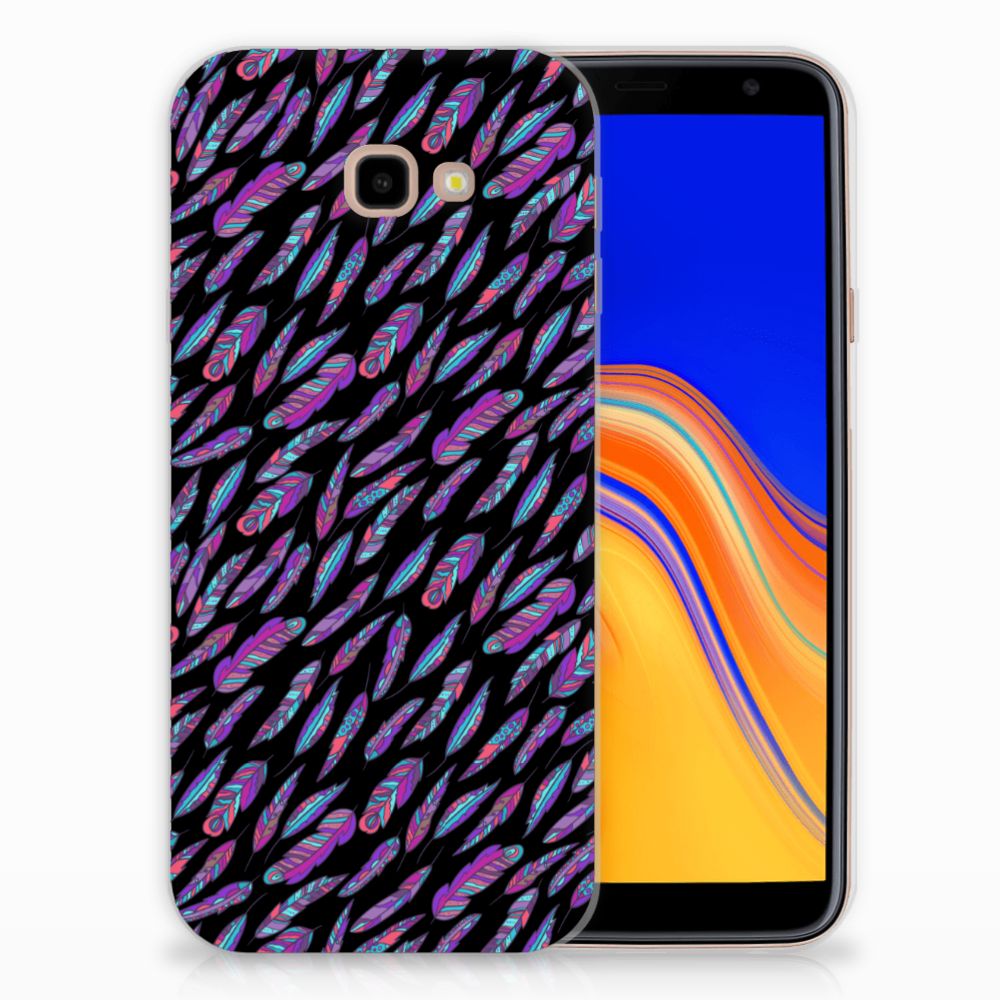 Samsung Galaxy J4 Plus (2018) TPU bumper Feathers Color