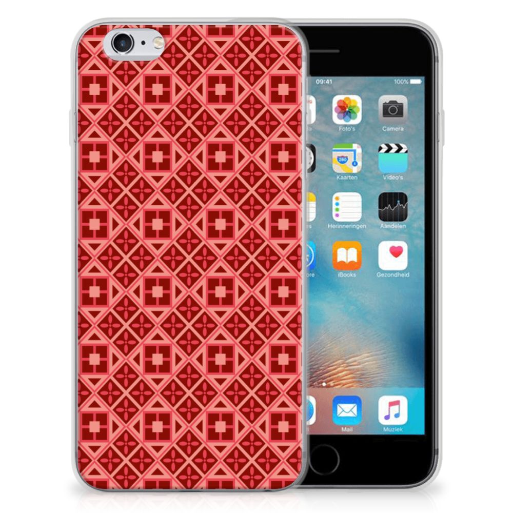 Apple iPhone 6 | 6s TPU bumper Batik Rood