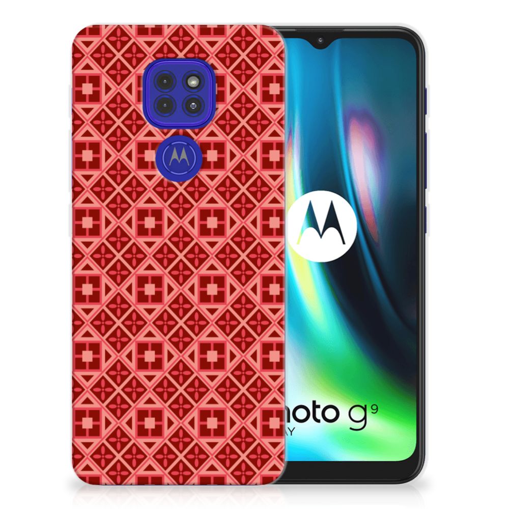 Motorola Moto G9 Play | E7 Plus TPU bumper Batik Rood