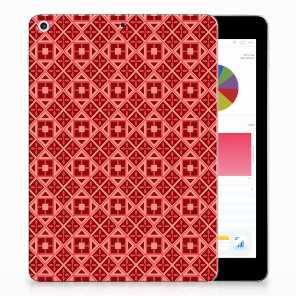Apple iPad 9.7 2018 | 2017 Uniek Tablethoesje Batik Red