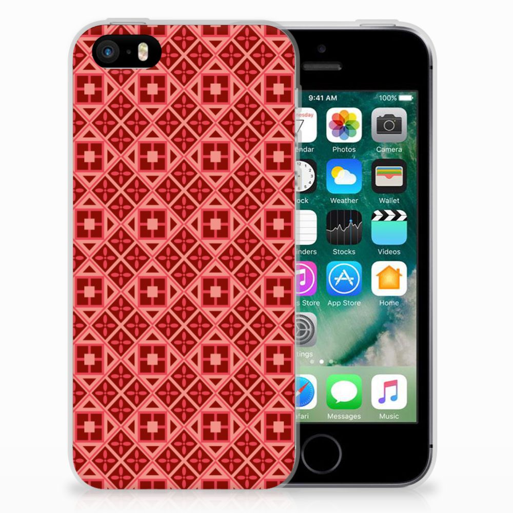 Apple iPhone SE | 5S TPU bumper Batik Rood