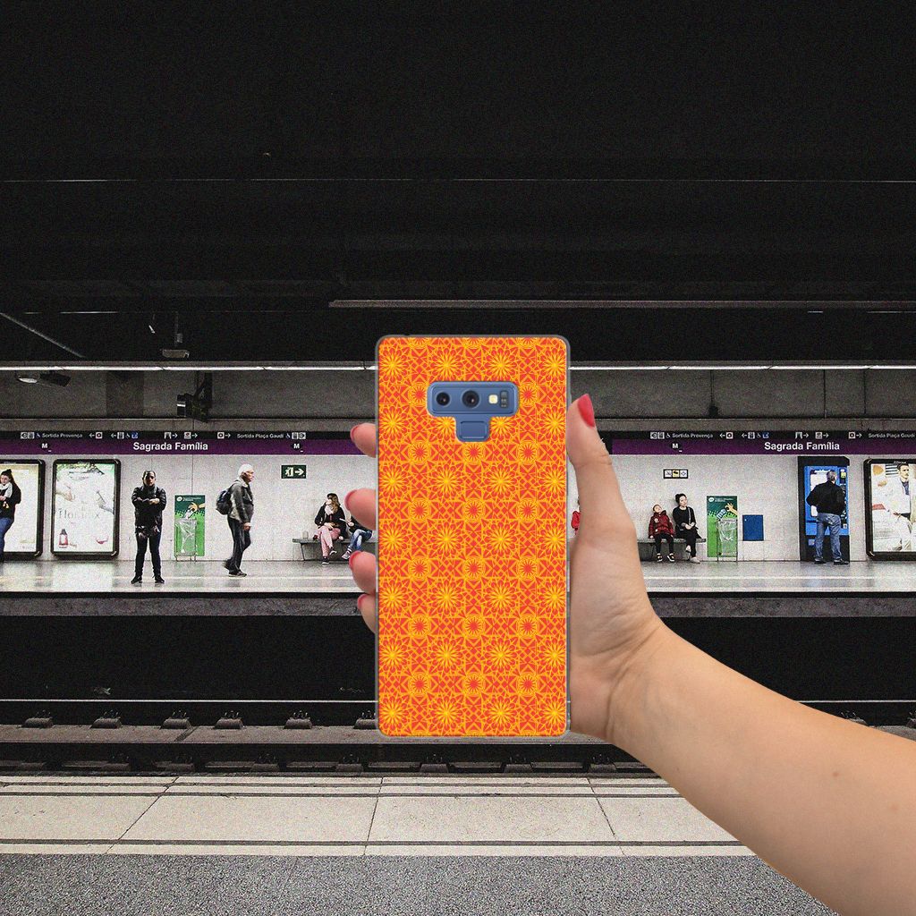 Samsung Galaxy Note 9 TPU bumper Batik Oranje