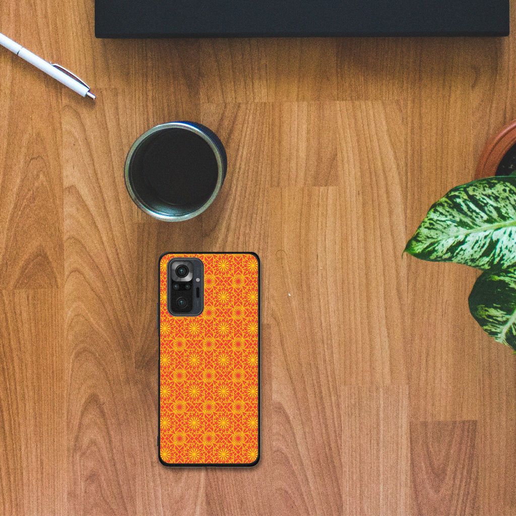 Xiaomi Redmi Note 10 Pro Back Case Batik Oranje