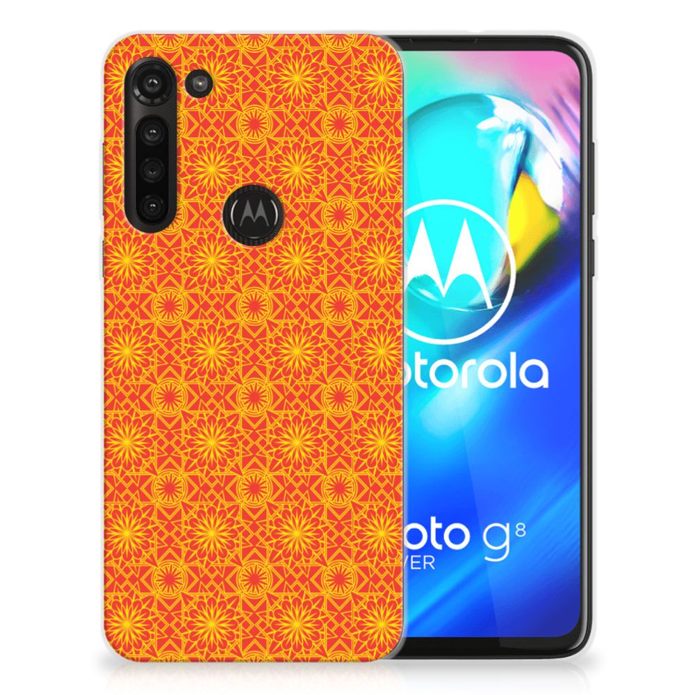 Motorola Moto G8 Power TPU bumper Batik Oranje