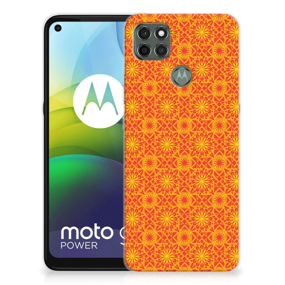 Motorola Moto G9 Power TPU bumper Batik Oranje