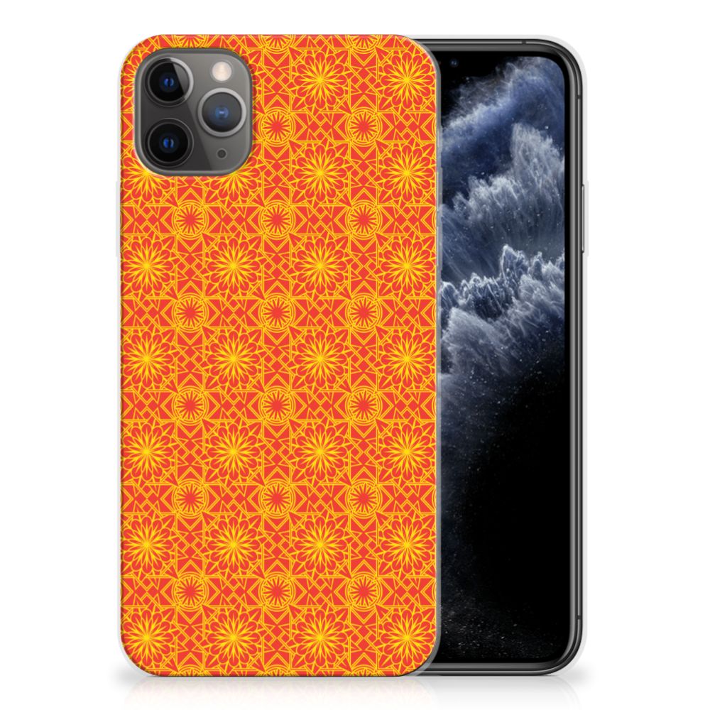 Apple iPhone 11 Pro Max TPU bumper Batik Oranje