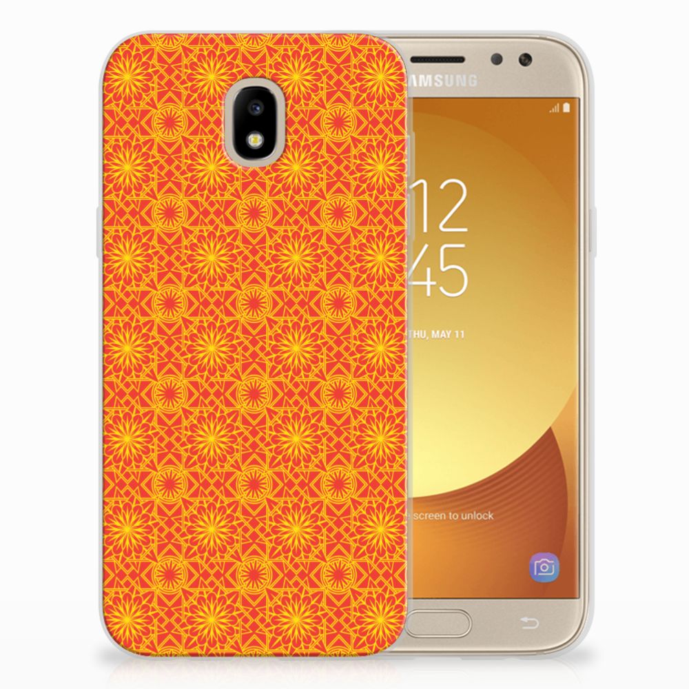 Samsung Galaxy J5 2017 TPU bumper Batik Oranje