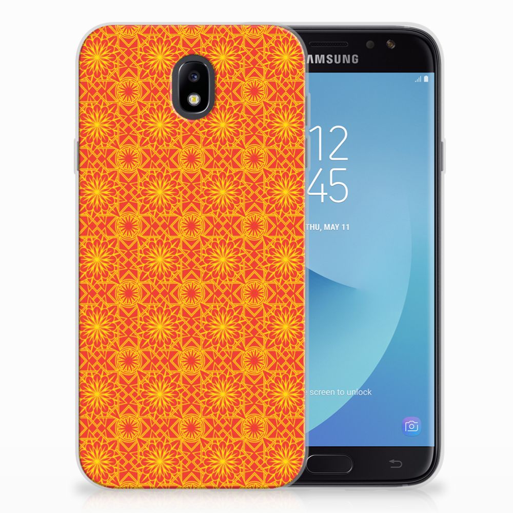 Samsung Galaxy J7 2017 | J7 Pro TPU bumper Batik Oranje