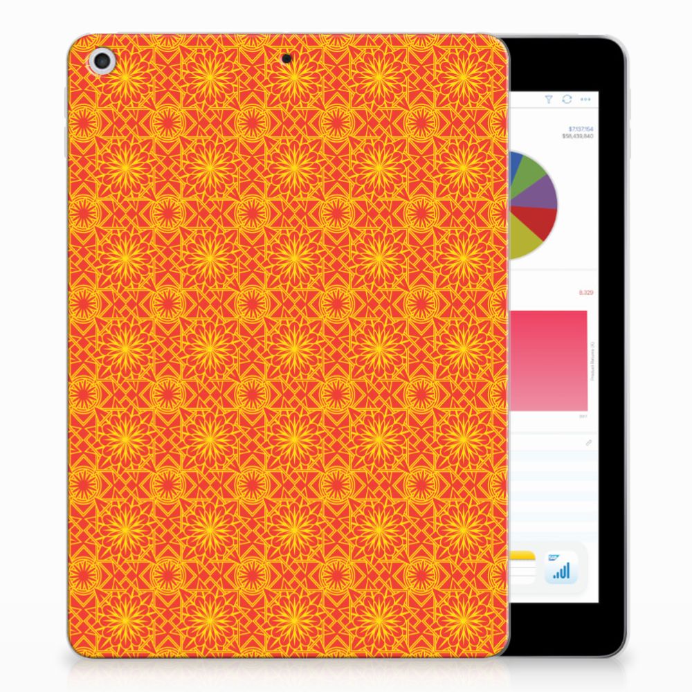 Apple iPad 9.7 2018 | 2017 Tablethoesje Design Batik Orange