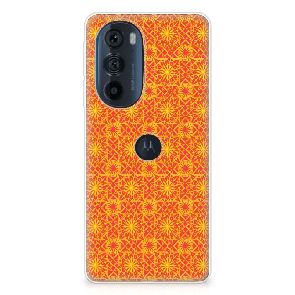 Motorola Edge 30 Pro TPU bumper Batik Oranje