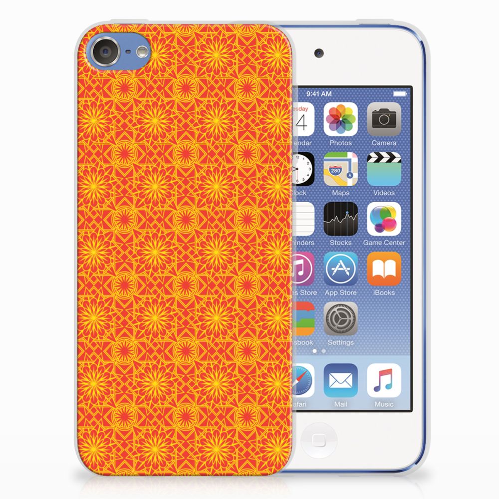 Apple iPod Touch 5 | 6 TPU bumper Batik Oranje